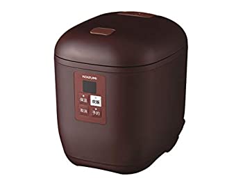 【中古-非常に良い】 コイズミ 小型 炊飯器 ライスクッカーミニ タイマー予約 ブラウン (0.5~1.5合) KSC-1512 T