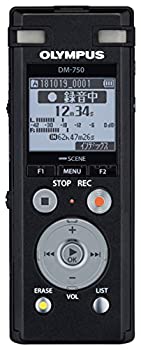 【未当て嵌める】【中古】 OLYMPUS オリンパス 集積回路リコーダー VoiceTrek DM-750 DM-750 BLK 内蔵記憶装置4GB MicroSD 議事録 円卓会議吹き込み DM-750