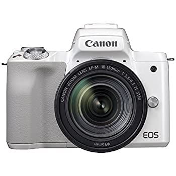 【中古-非常に良い】 キャノン EOS Kiss M EF-M18-150 IS STM レンズキット ホワイト