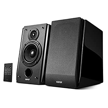 【未当て嵌める】【中古】 Edifier R1850DB Bluetooth積極的金棒引き 2.0 ブックシェルフスピーカー アンプリファイアー内蔵 パワードスタジオモニタースピーカー サブウーファー