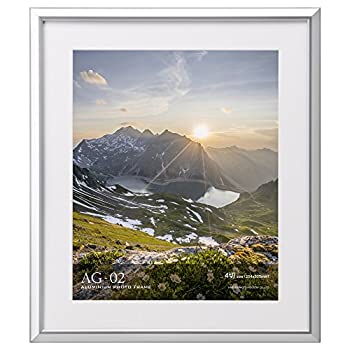 【未当て嵌める】【中古】 HAKUBA ハクバ 写真立て 軽銀 AG-02 4切 しろがね色 FAG2-SV4