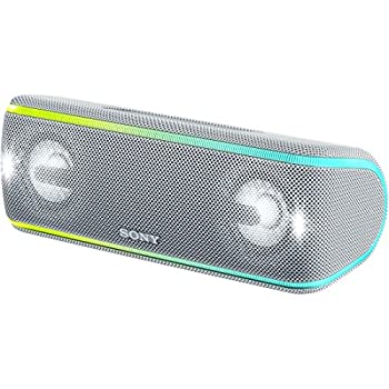 【中古】 ソニー ワイヤレスポータブルスピーカー SRS-XB41 W : 雨合羽 防塵 防錆 Bluetooth 専用スマホアプリ相応う 書き込み役立つこと 2018年   マイクロホン付き添い人