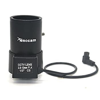 【中古-非常に良い】 xenocam 2.8 12mm 1/ 3 auto-iris可変焦点レンズcs-mount DCドライブfor CCTVセキュリティカメラ1/ 3インチf1. 4
