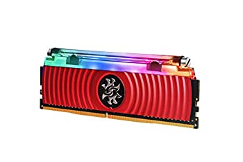 【未当て嵌める】【中古】 XPG SPECTRIX D80 DDR4-3600MHz 流動体冷やかすRGB 事務机とっ始めパソコン用 記憶装置8GB×2枚 AX4U360038G17-DR80