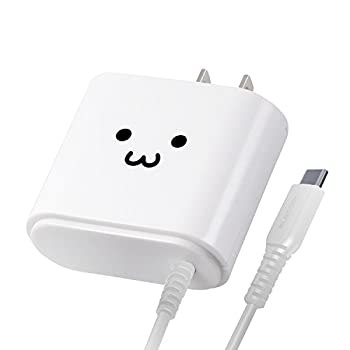 【未使用】【中古】 エレコム 充電器 12W Type-Cケーブル 2.5m 【 Android / タブレット 対応 】 ホワイトフェイス MPA-ACC02WF｜ムジカ＆フェリーチェ店