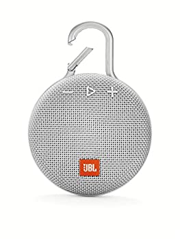 【中古-人並み外れたに似つかわしい】 JBL CLIP3 Bluetooth金棒引き IPX7雨合羽 パッシブラジエーター 携帯型 カラビナ付 白いこと JBLCLIP3WHT