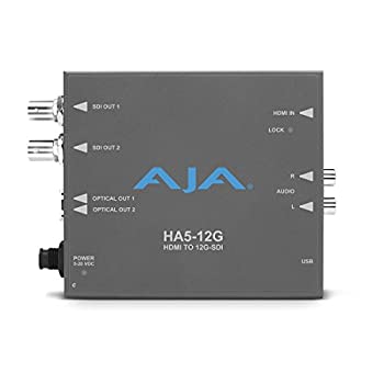 【未使用】【中古】 Aja HDMI 2.0 - 12G-SDI ミニコンバーター HA5-12G。