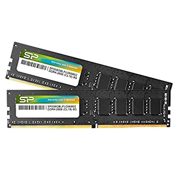 【未使用】【中古】 シリコンパワー デスクトップPC用 メモリ DDR4 2666 PC4-21300 8GB x 2枚 (16GB) 288Pin 1.2V CL19 SP016GBLFU266B22|ムジカ&フェリーチェ店