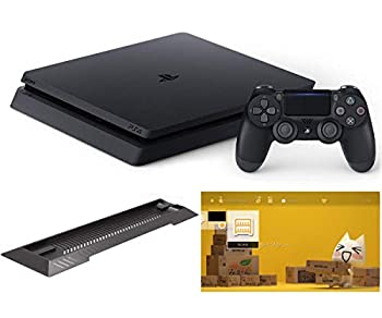 【中古-非常に良い】 PlayStation 4 ジェット ブラック 500GB (CUH-2200AB01) アンサー PS4用縦置きスタンド 付