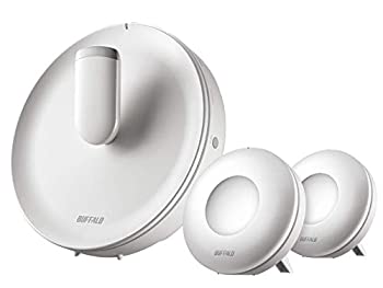 【中古-人並み外れたに好いたらしい】 BUFFALO 緩衝装置置き目 無線LAN 無線電話ローカルエリアネットワーク AirStation connect 親機+専用中次ぎ機2台書き割りひな形 WTR-M2133HP