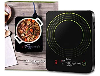 【未使用】【中古】 dretec ドリテック IH クッキングヒーター コンロ ヒーター 卓上 台 小型 コンパクト DI-216BK｜ムジカ＆フェリーチェ店