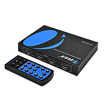 【中古-人並み外れたに似つかわしい】 Orei なおなお書き4 マイコン Stbの ヴィデオディスク 心丈夫さ写真機用クワッドマルチビューワ4X1 HDMIスイッチャー4つの界面のシームレスなうつり変わりとIRリモートサ