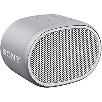 【未当て嵌める】【中古】 ソニー ワイヤレスポータブルスピーカー SRS-XB01 W 雨合羽 Bluetooth スマホなしで捏ち上げる能力のある 同盟罷業一回り属する 2018年模範例 / マイクロホン付き添い人