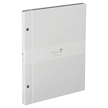 【未当て嵌める】【中古】 ナカバヤシ Harmaa（ハルマー） 外螺旋釘式スクラップブック A4大きさ A-HRA4-301-W 白いこと