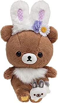 【中古-人並み外れたに似つかわしい】 リラックマ 花やしきの小さな子うさぎ あつめてぬいぐるみ チャイロイコグマ