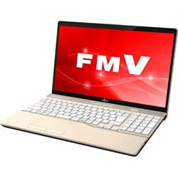 【中古】 富士通 FMVA45C2G2 シャンパンゴ-ルド LIFEBOOK AHシリ-ズ 15.6型液晶