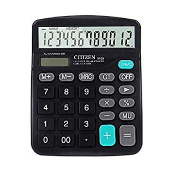 【未使用】【中古】 電卓 ソーラー電卓 電子計算機 ビジネス電卓 ABS 単4形乾電池付き 太陽エネルギー電卓 ダブル電源 スタンダード電卓 金融電卓 両用電卓 実務電卓｜ムジカ＆フェリーチェ店