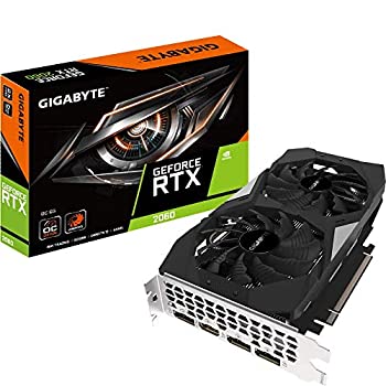 【未当て嵌める】【中古】 GIGABYTE Gv-N2060OC-6GD GeForce RTX 2060 OC GG グラフィクス歌留多 2X ウィンドフォースファン 6GB 192-bit GDDR6 REV2.0 映像媒体歌留多