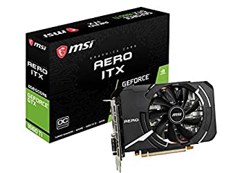 【中古-人並み外れたに好いたらしい】 MSI GeForce GTX 1660 Ti AERO ITX 6G OC グラフィクス歌留多 黒いこと [国内置き目鳴りわたる品]