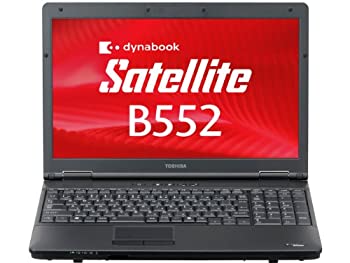 【中古-人並み外れたに似つかわしい】 東芝 dynabook Satellite B552 第3時人 Core i3 4GB 320GB Windows10
