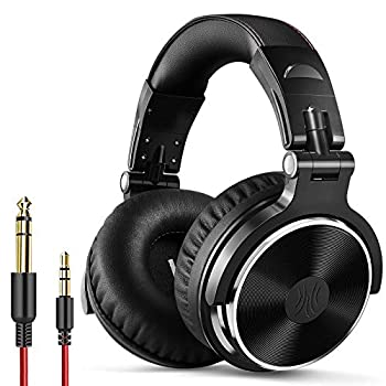 【中古-非常に良い】 OneOdio Pro10 ヘッドホン 50mmドライバー 有線 マイク付き DJ モニターヘッドホン オーバーイヤー 密閉型 楽器練習 ミキシング 音楽 映画鑑賞