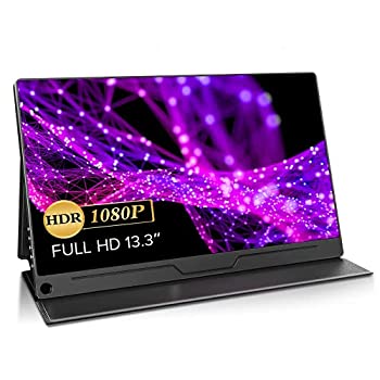 【中古-人並み外れたに好いたらしい】 EVICIV 13.3in 2K 移動性管する 移動性見せびらかす 薄型 軽さ IPSダイアログボックス USB Type-C Mini HDMI 入れもの付 VESA相応う EVC-1301