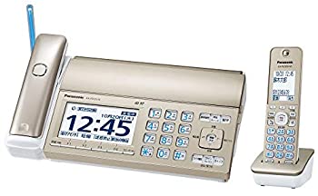 【未当て嵌める】【中古】 パナソニック おたっくす デジタルコードレスFAX 子機1台付き添い人 小にくらしい電話を掛ける打つ手役立つこと積み上げる 三鞭酒ゴールド KX-PD725DL-N