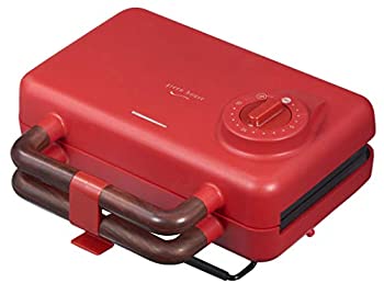 【未使用】【中古】 グリーンハウス ブルックリンスタイル 2枚焼きホットサンドメーカー プレート取り外し&水洗い レッド GH-HOTSBEC-RD 12,943円