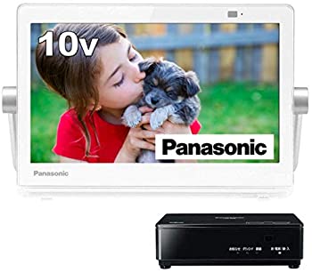 【中古】 パナソニック 10V型 携帯型 液晶テレビ受像機 サイバー空間映像相応う 個人的 ビエラ 雨合羽手合い 白いこと UN-10N9-W