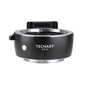 【中古】 TECHART (テック美術) TCS-04 加農砲 EFマウント水晶体 → ソニーα.Eマウント陰電子アダプタ