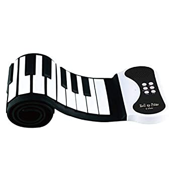 【未当て嵌める】【中古】 スマリー(SMALY) 陰電子洋琴 ロールアップピアノ 49鍵盤楽器 持っていく (金棒引き内蔵) SMALY-PIANO-49