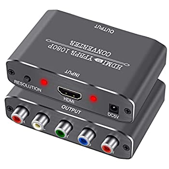 【未使用】【中古】 Muosu HDMI-コンポーネントビデオコンバーター HDMI-Ypbpr Scaler HDMI入力-コンポーネントビデオ+R Lオーディオ出力コンバーターアダプター PS3