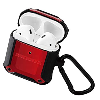 【中古-非常に良い】 エレコム 無線充電AirPods対応アクセサリ ZEROSHOCKケース レッド