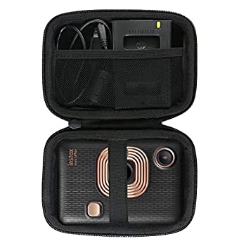 【未当て嵌める】【中古】 Khanka 専用保護すること納める入れもの （入れもの売りわたす） FUJIFILM チェキ用 instax mini LiPlay (エレガントブラック)