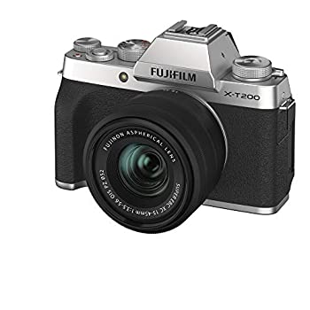 【中古-人並み外れたに好いたらしい】 FUJIFILM 富士フイルム 鏡鑑受け答え一眼写真器 X-T200水晶体一揃いの道具 しろがね色 X-T200LK-S ミラーレス一眼カメラ-TV・オーディオ・カメラ-カメラ・ビデオカメラ・光学機器