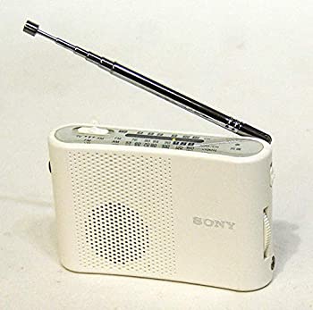 【中古-人並み外れたに好いたらしい】 SONY ソニー ICF-50V-W 白いこと TV 1-12ch FM AMハンディポータブルラジオ