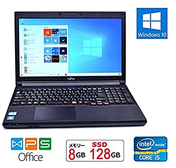 【中古】 【弾丸道路SSD】【Win 10】富士通LIFEBOOK A573 G 第3時人Core i5 2.7GHz 8GB記憶装置 SSD 128GB 15.6in テンキー 無線LAN