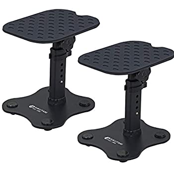 【未使用】【中古】 キクタニ モニタースピーカースタンド (ペア) 天板 220mm×180mm 高さ 239～288mm 角度調整 ±10° MOS-5