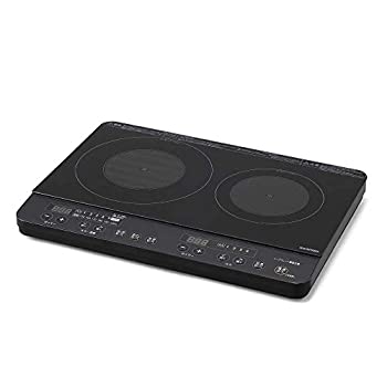 【中古】 2口IHコンロ 黒いこと IHK-WKT22-B アイリスオーヤマ