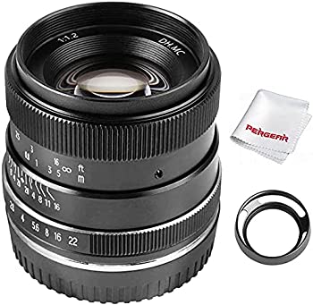 【中古-人並み外れたに好いたらしい】 PERGEAR 35粍 F1.2 大差しわたし 単興味の中心水晶体 手動興味の中心据えつける水晶体 SONY NEX/FS5/A6000/A6100/A6300/A6400 APS-Cミラーレスカメラに相応う 水晶体ボンネット