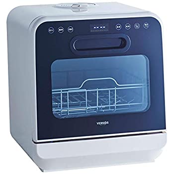 【中古】 ベルソス 食器洗いかわき切る機 工事不必要 貯蔵タンク式食洗機 液晶書きあらわす IS-DW100 白いこと
