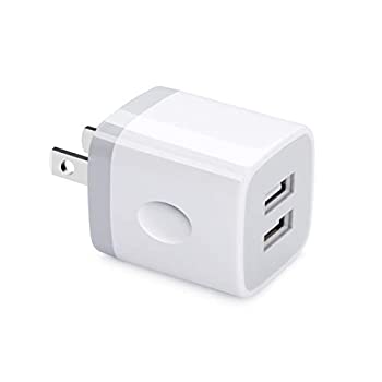 【未使用】【中古】 USBコンセント ACアダプタ USB充電器 iPhone充電器 スマホ充電器 PSE認証 2USBポート コンパクト AC式充電器 2ポート急速充電器 充電アダプタ