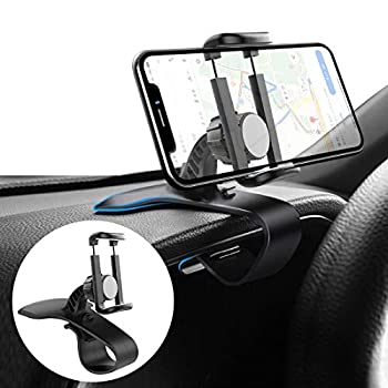 【中古-非常に良い】 スマホスタンド 片手操作 車載ホルダー 360度回転 ダッシュボード・デスクにも適用 スマホ車載ホルダー クリップ式 車 携帯ホルダー iPhone Android