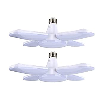 【中古-非常に良い】 LIGKING LEDシーリングライト ガレージライト led E26 LED電球 5灯式 60W 昼白色 6500K ペンダントライト 天井照明 ダイニング 折りたたみ式 シ｜ムジカ＆フェリーチェ店