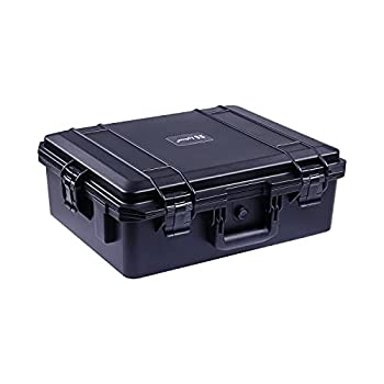 【中古】 Lykus HC-4620 防水ハードケース 格子状カットスポンジが内蔵 内寸:46x36x18cm カメラ プロジェクター ドローン ラップトップなどに適用