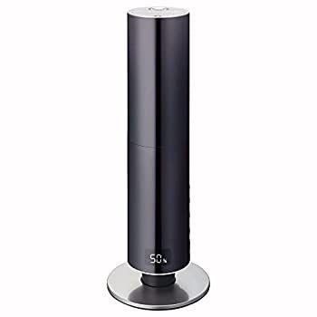 【中古-人並み外れたに似つかわしい】 ドウシシャ 加湿器 変わり種式 cleverinLED積み上げる 抗菌製作 銀鏡 黒いこと