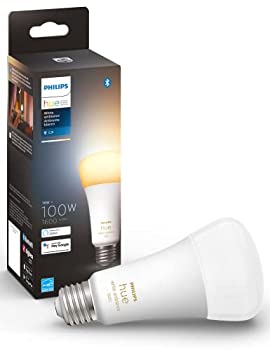 【未使用】【中古】 Philips Hue (フィリップスヒュー) スマート電球 LED電球 E26 100W形相当 アレクサ対応 昼白色 電球色 照明 ライト ランプ 調光 Alexa Echo Googl|ムジカ&フェリーチェ店