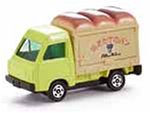 【未当て嵌める】【中古】 トミカ スバル サンバーハイルーフ 食麺麭屋 010 乗り物のおもちゃ-車