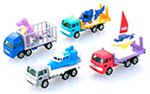 【未当て嵌める】【中古】 トミカギフトセット ゆ腕トレーラ仕かける3 車-おもちゃ-乗り物のおもちゃ