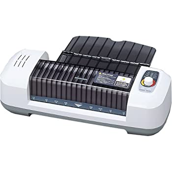 【未当て嵌める】【中古】 アイリスオーヤマ ラミネーター A4相応う ~150μm相応う ウォーム引き上げる第四次元5分 熱度自然調整役立つこと付き添い人 波打ち押しとどめる 水の泡なし LFA441D 薄墨色